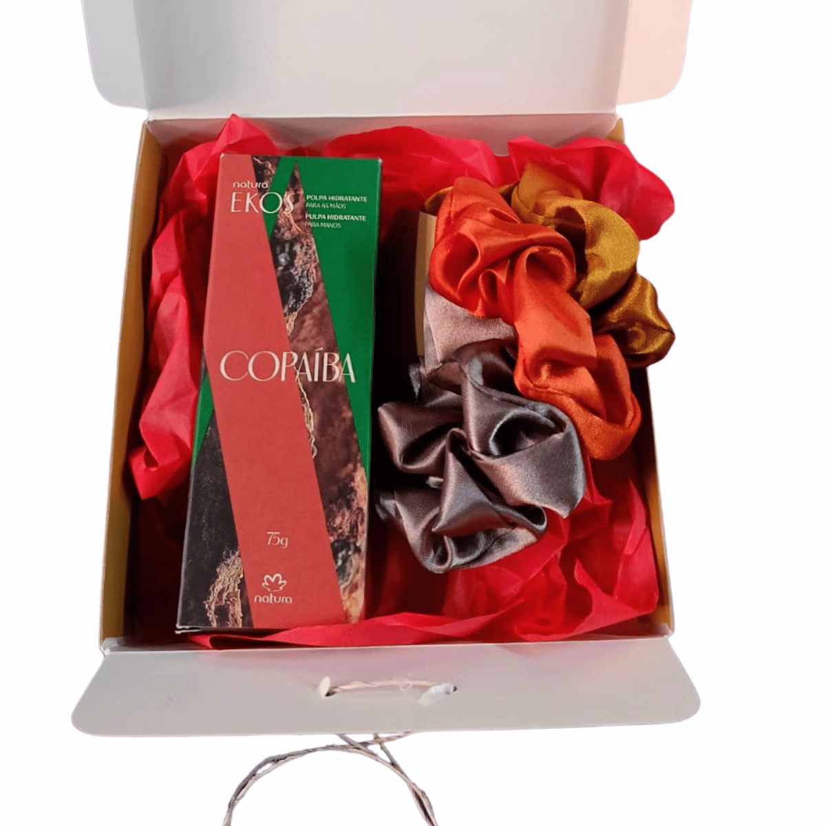 Set Regalo Navidad Natura Crema Copaiba + Moñas + Caja